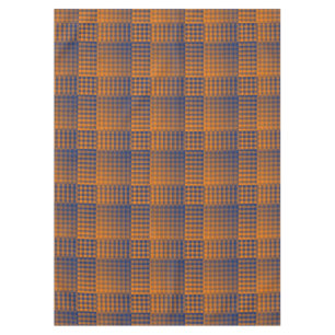 Orange Purple Checker Abstract Pattern Tablecloth