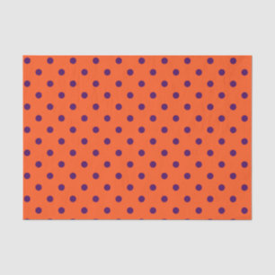 Orange & Purple Polka Dots Tissue Paper