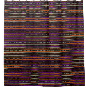 Orange Purple Tan Black Southwest Pattern
