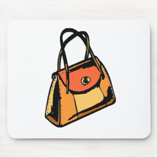 Orange Purse Mouse Pad
