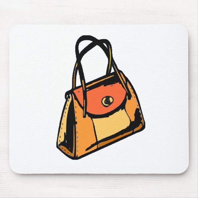 Orange Purse Mouse Pad (Front)