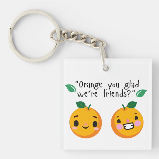 ORANGE QUOTE KEYCHAIN (Front)