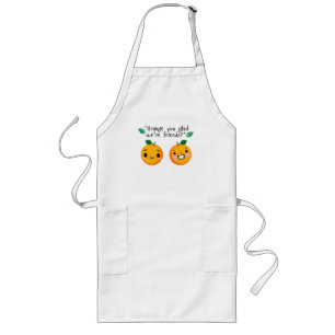 ORANGE QUOTE LONG APRON