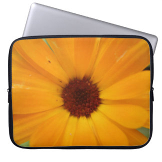 Orange Rain Daisy Laptop Bag