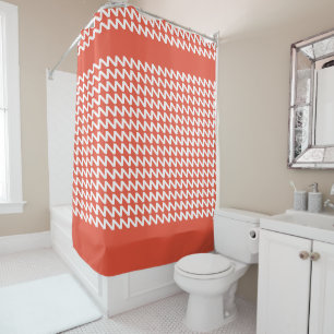 Orange Red and white Modern Sharp Waves