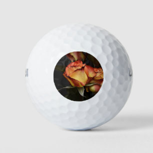 Orange, Red and Yellow Roses Golf Balls