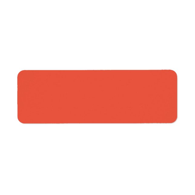 Orange Red, Carmine Pink Return Address Label (Front)