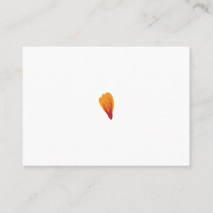 orange, red colour clip art place card