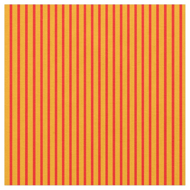 Orange & Red Coloured Pattern of Stripes Fabric (Close Up)