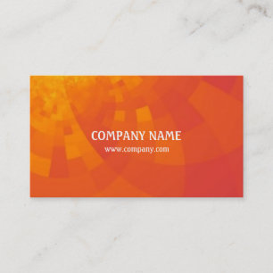 Orange-Red Colours Scheme Abstract Modern Generic Business Card