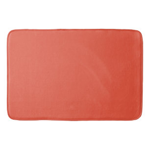 Orange Red #EC553E, Pale Copper Bath Mat