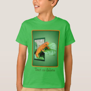 Orange Red Eft Salamander Personalized T-Shirt