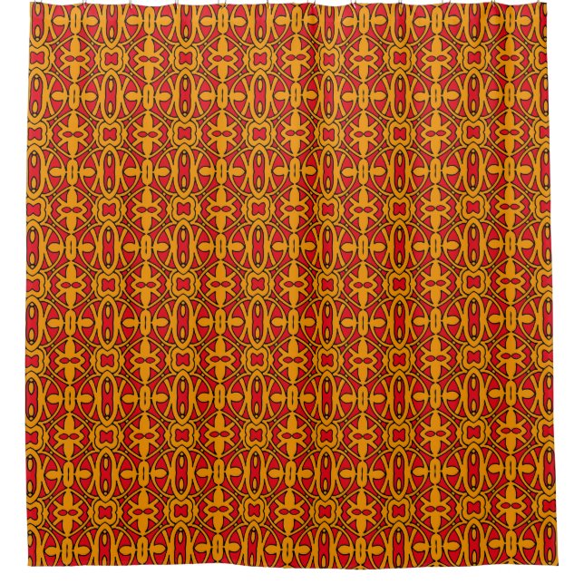 Orange & Red Hand Drawn Pattern (Front)