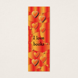 Orange Red Heart Design