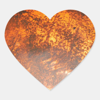 Orange & red Junk Yard vintage Truck Heart Sticker