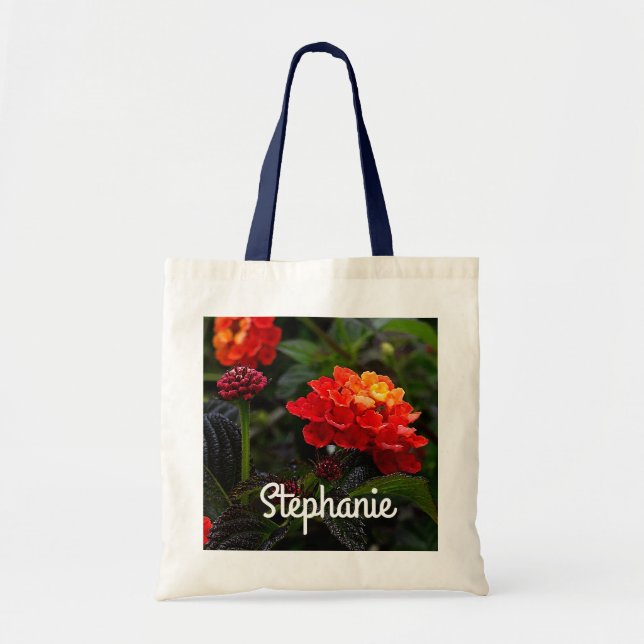 Orange Red Trail Lantana #1-2 Sac fourre-tout (Devant)