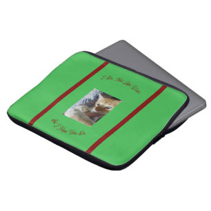Orange Replacable Photo Cat Do Not Like Water Laptop Sleeve