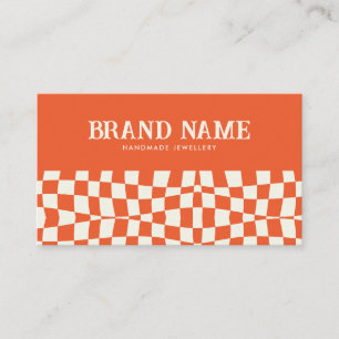 Orange Retro Bold Fun Business Card