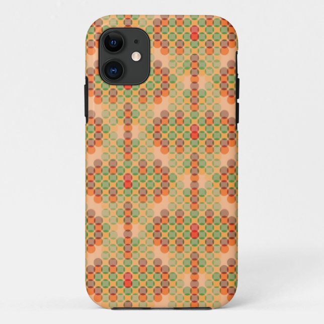 Orange retro pattern Case-Mate iPhone case (Back)