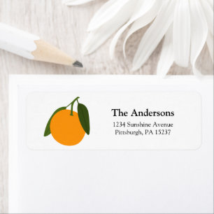Orange Return Address