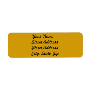 Orange Return Address Sticker