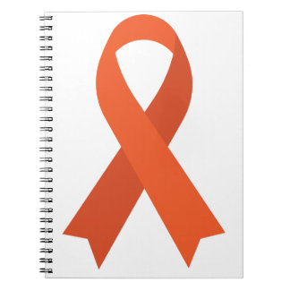 Orange Ribbon ADHD Multiple Sclerosis CRPS  Notebook