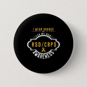 Orange Ribbon Crpsrsd Awareness And Support For Mo 2 Inch Round Button