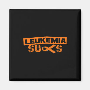 Orange Ribbon I Leukaemia Dad September Magnet