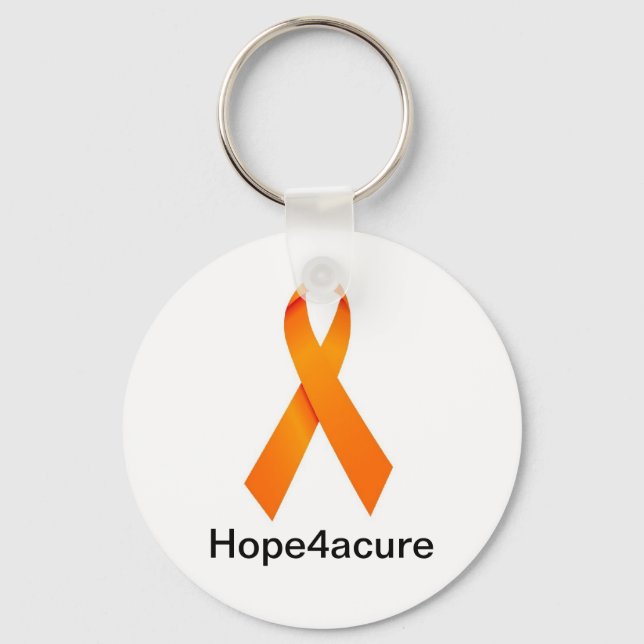 Orange ribbon keychains RSD Leukaemia (Front)