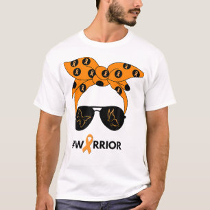  Orange Ribbon Kidney Cancer Warrior Bandana Unbre T-Shirt