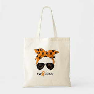  Orange Ribbon Kidney Cancer Warrior Bandana Unbre Tote Bag