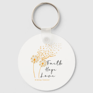 Orange Ribbon Resist The Storm Kidney Cancer Aware Keychain