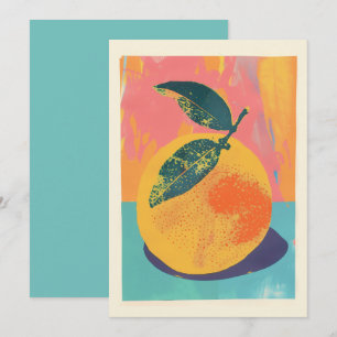 Orange Risograph Invitation