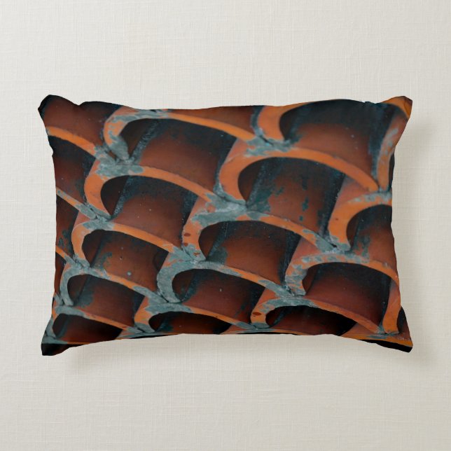 Orange roof accent pillow (Front)