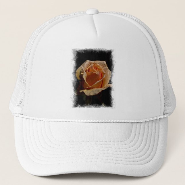 Orange Rose 1 Trucker Hat (Front)