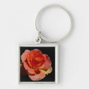 Orange Rose 2 Keychain