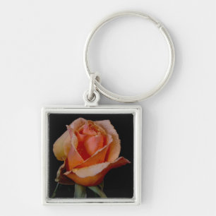 Orange Rose 3 Keychain