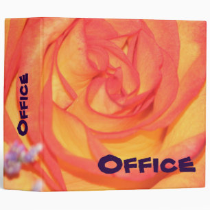 Orange Rose Binder