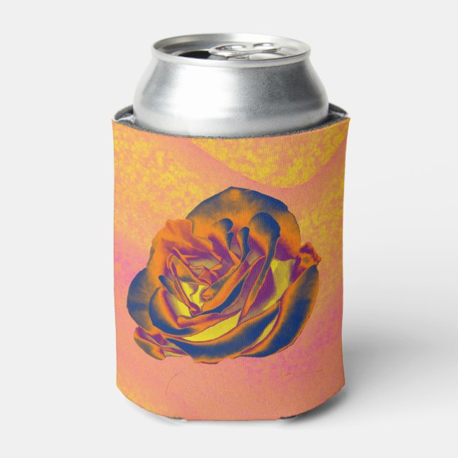 Orange Rose Can Cooler (Can Front)