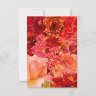 Orange Rose Collage Card