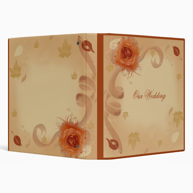 Orange Rose in the Fall Binder (Background)