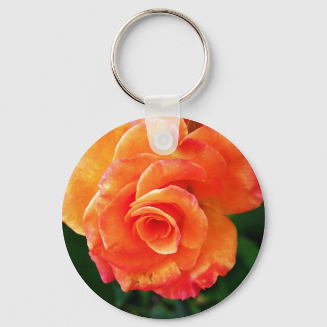 Orange rose    keychain (Front)