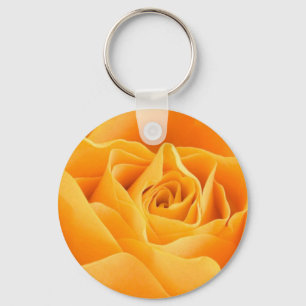 Orange Rose Keychain