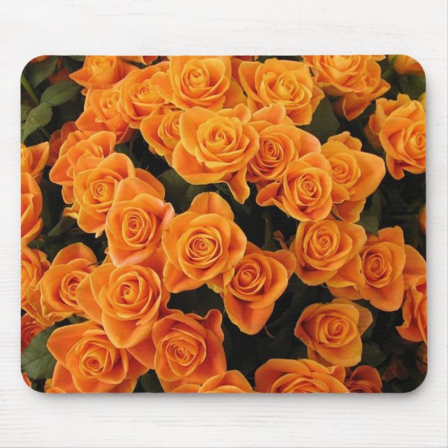 Orange Rose Mouse Pad (Front)
