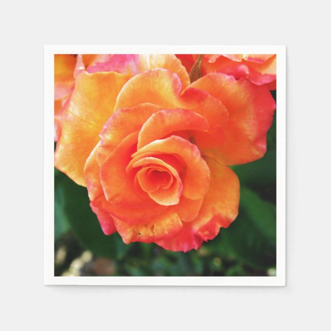Orange rose  napkin (Front)