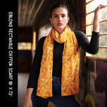 Orange Rose Pattern Chiffon Scarf<br><div class="desc">Orange Rose Pattern Chiffon Scarf. Easy to personalize. This image is tiled. Adjust the tile to a different size. Contact me at admin@giftsyoutreasure.com if you want me to create a collage, upgrade your photos, or create a direct design product just for you.</div>