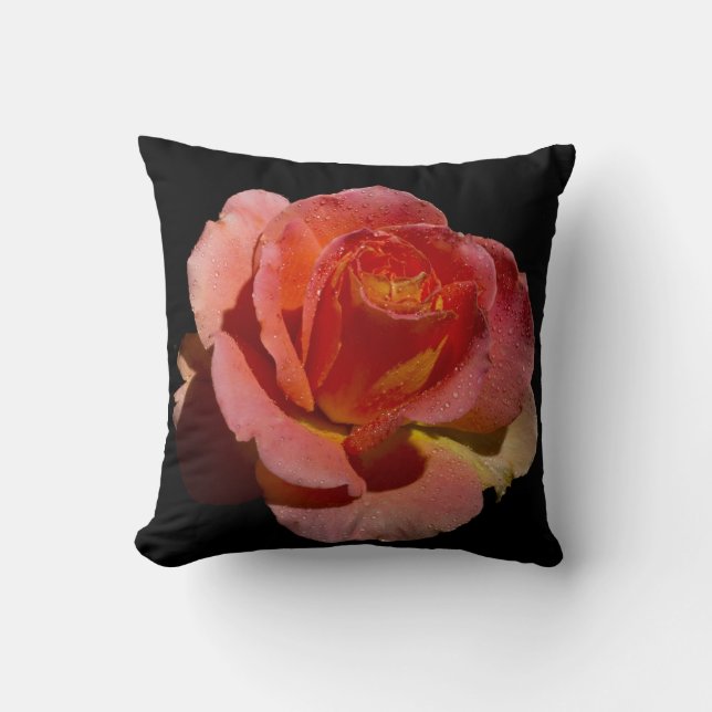 Orange Rose Pillow (Front)