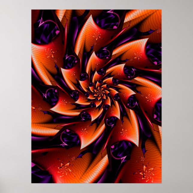 Orange Rose Poster (Front)