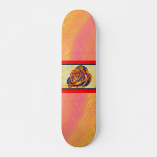 Orange Rose Skateboard