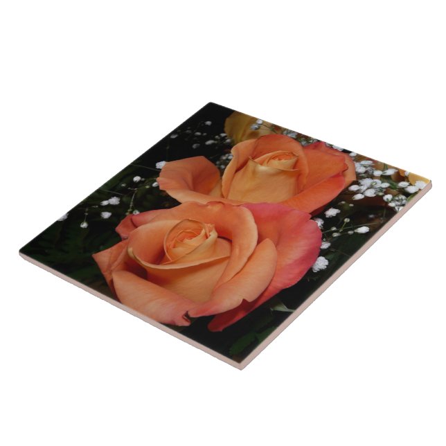 Orange Rose Tile (Side)